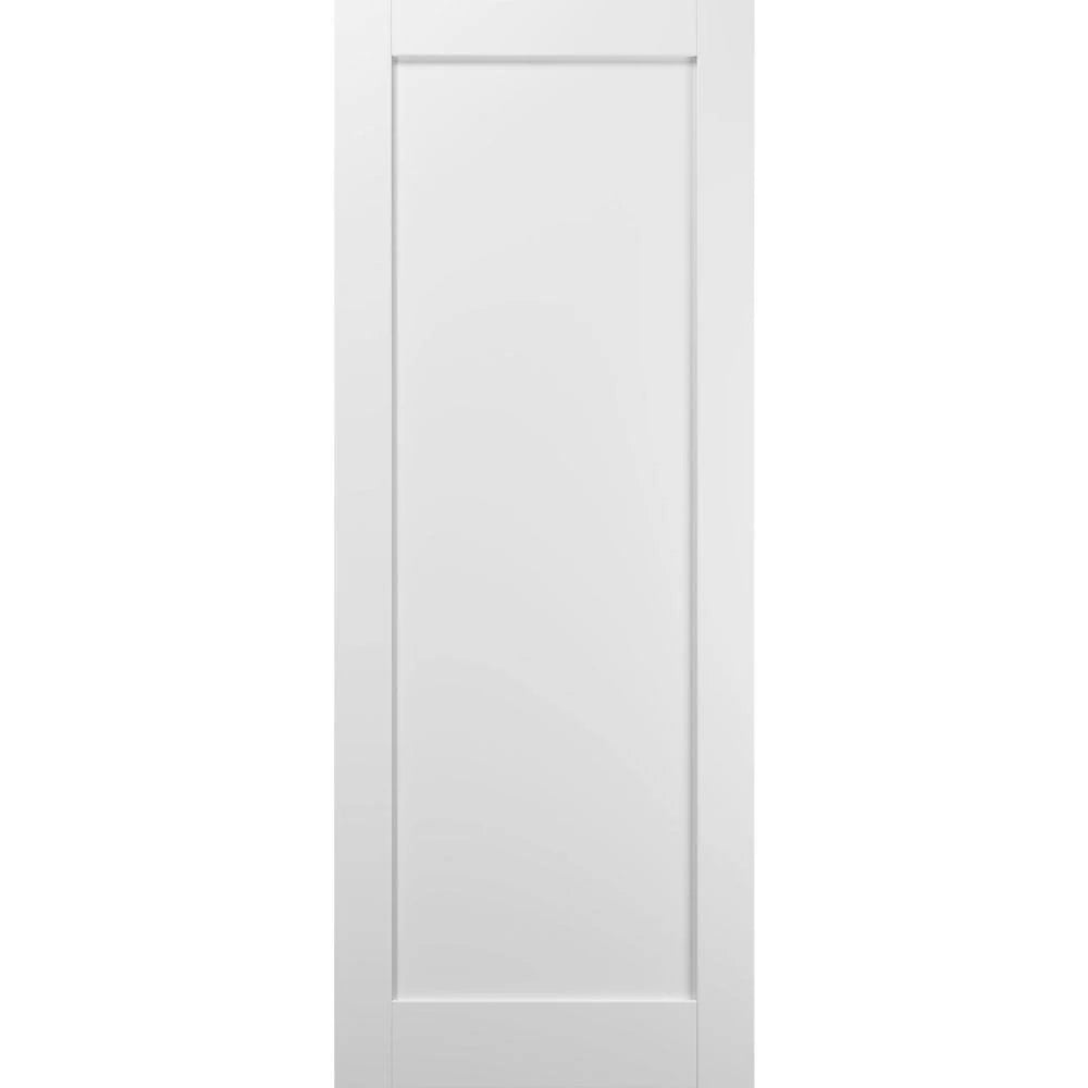 Slab Barn Door Panel 24 x 80 White Silk E466