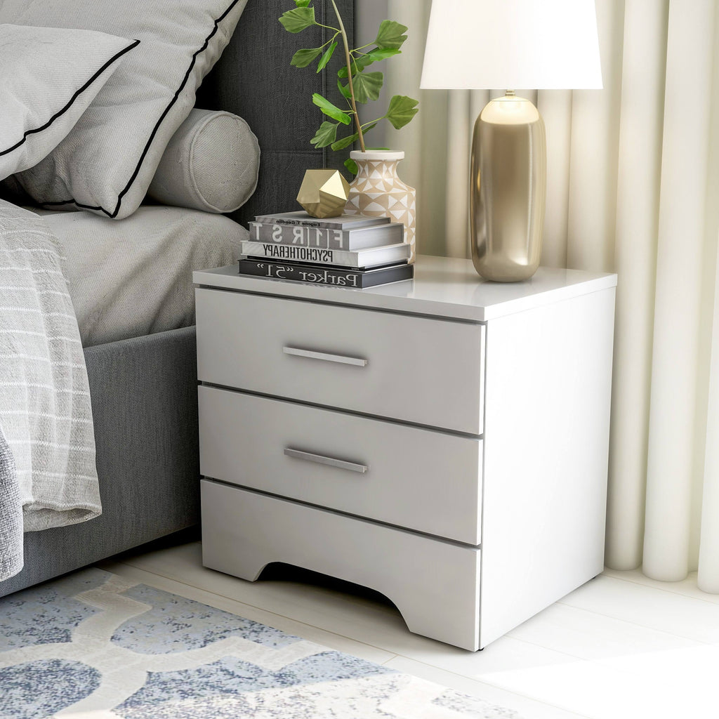 Rustic Grey 2-Drawer Nightstand S29970