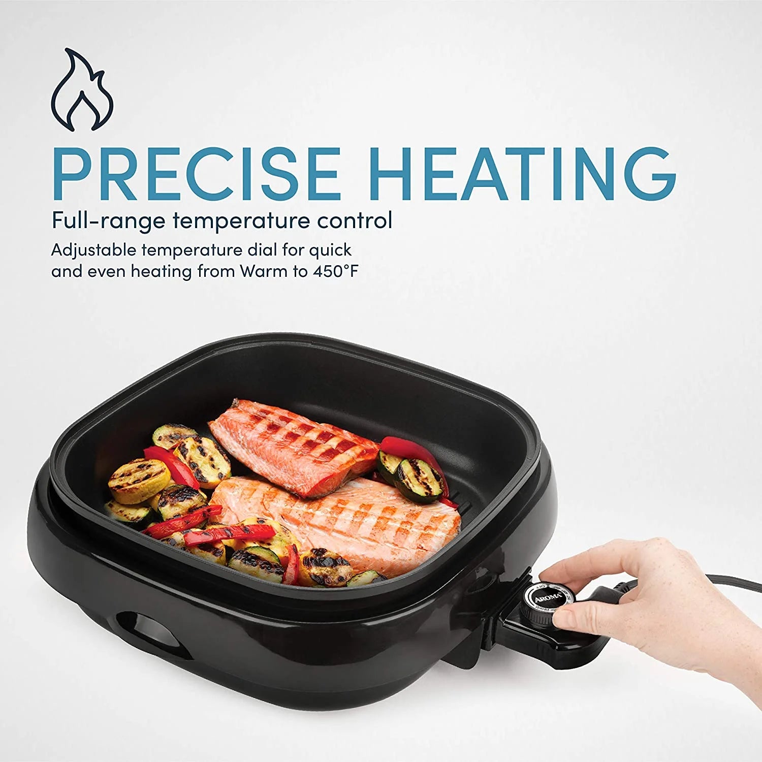 Black 4Qt. 3-in-1 Cool-Touch Electric Indoor Grill M7797