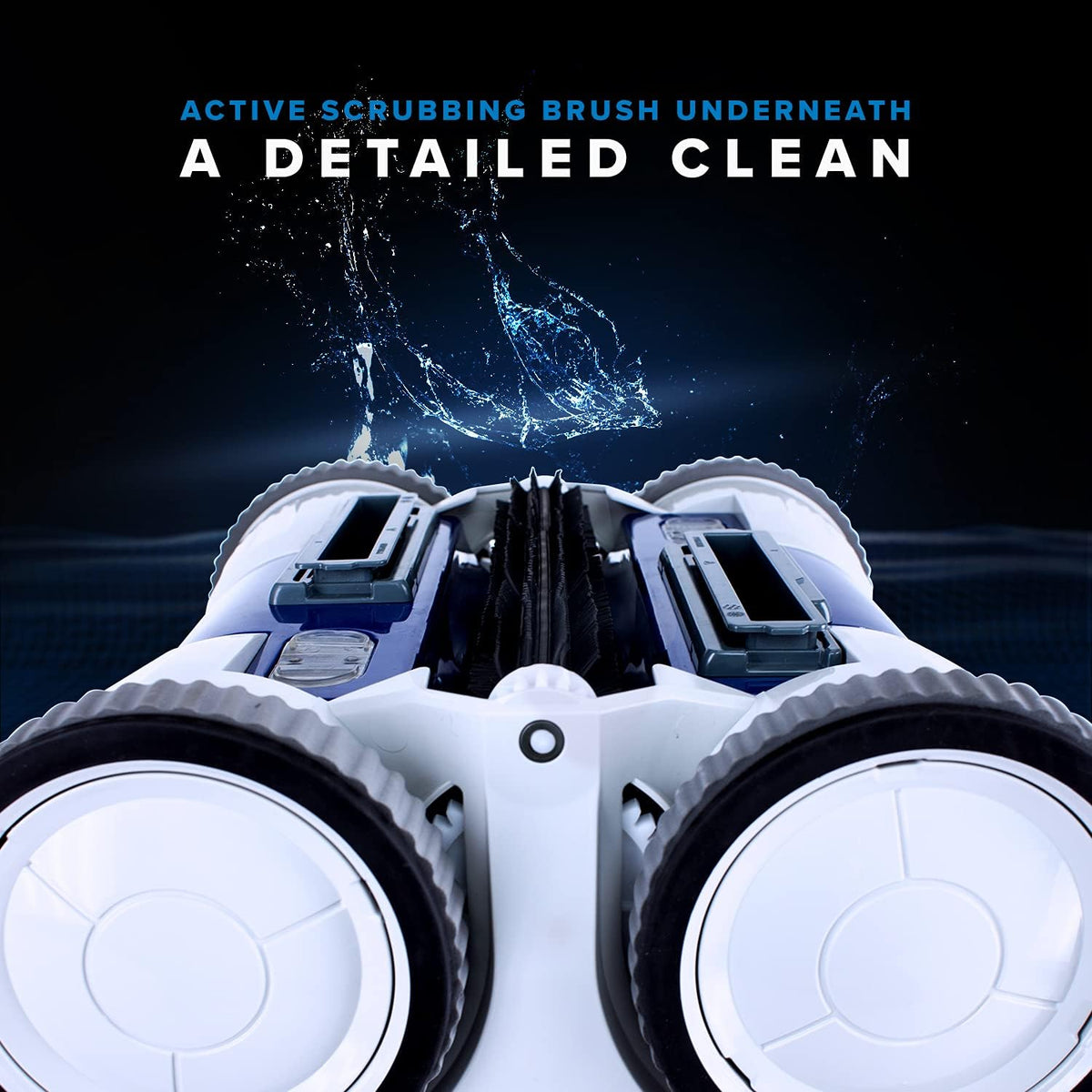 Robotic Pool Cleaner with Active Scrubbing Brush and Dual Filters L6647