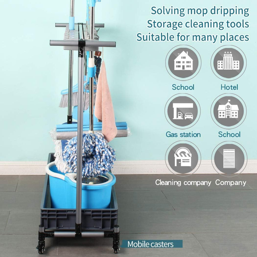 Mop Rack Storage Cart V34248