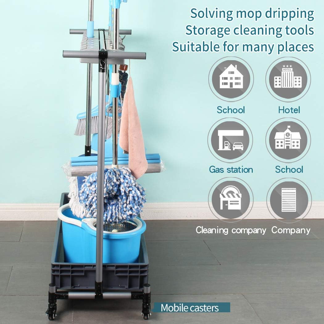 Mop Rack Storage Cart V34248