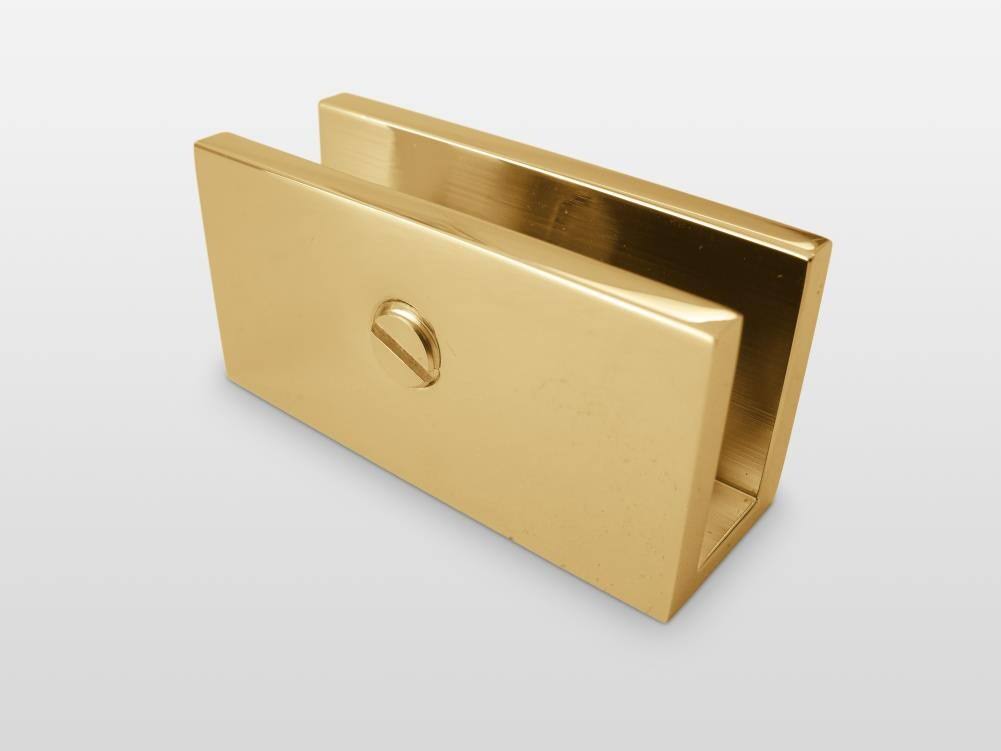 78 x 50-in Frameless Shower Door Single Fixed Panel in Gold Q354626