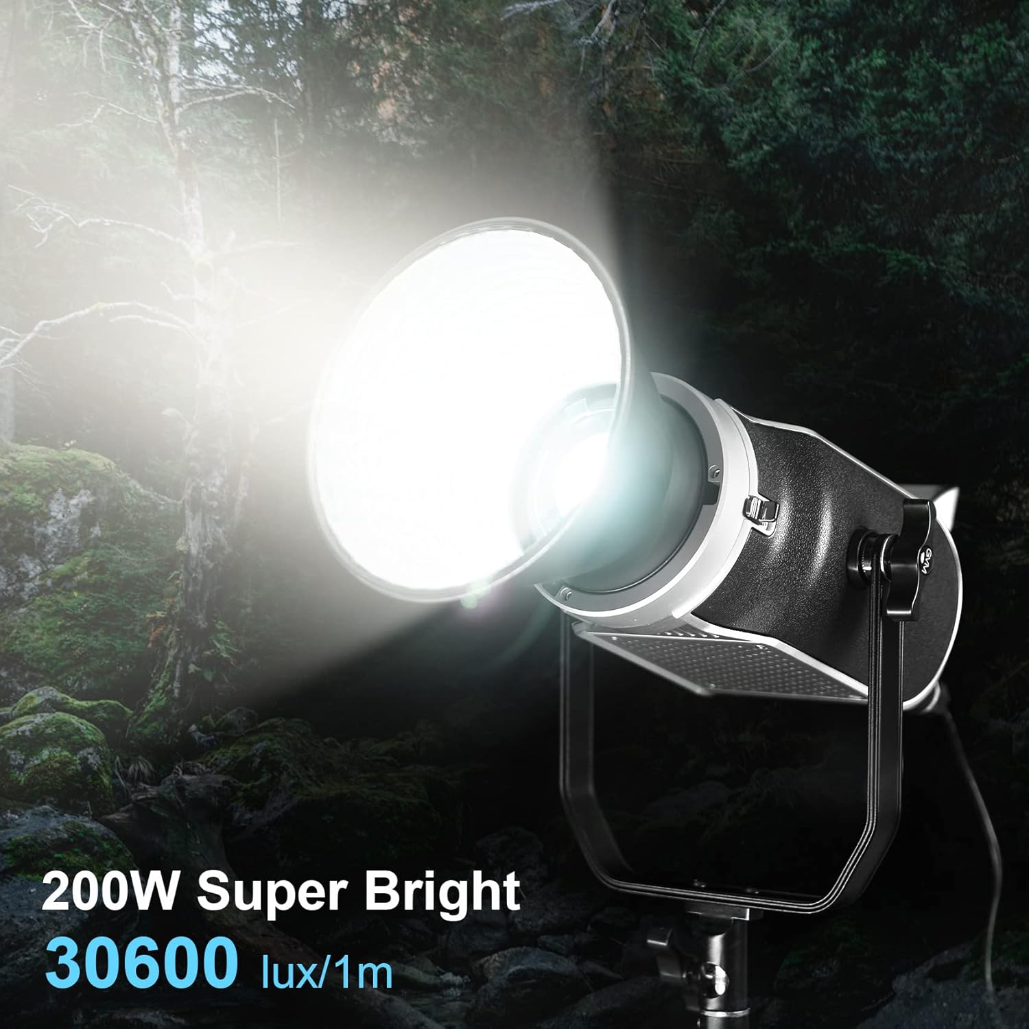200W 5600K LED Video Light with DMX/Bluetooth App Control F803
