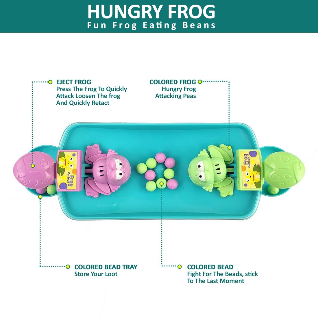 Hungry Frog Games Eating Beans Games Interactive Game Toy Family Board Games For Kids Multiplayer Game For 2 Player L6553