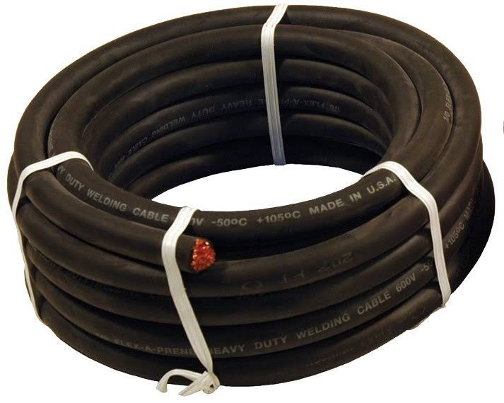 Black Welding Cable, 1/0, 25 ft. N23444