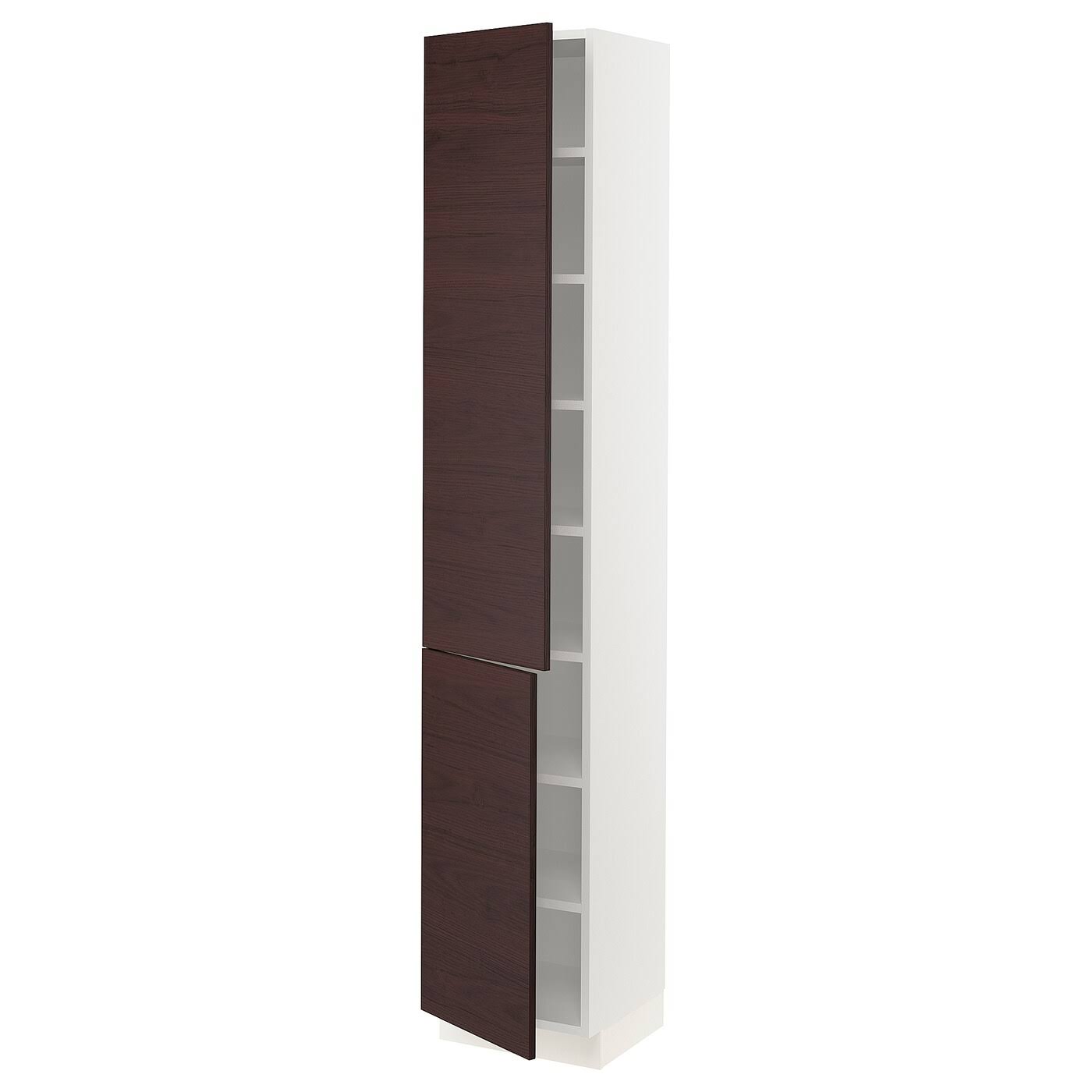 White High Cabinet with Shelves and 2 Doors U74033