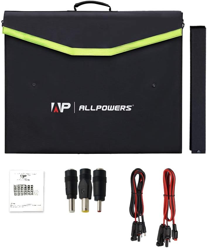 Foldable Solar Panel 100W Portable Solar Charger O8596