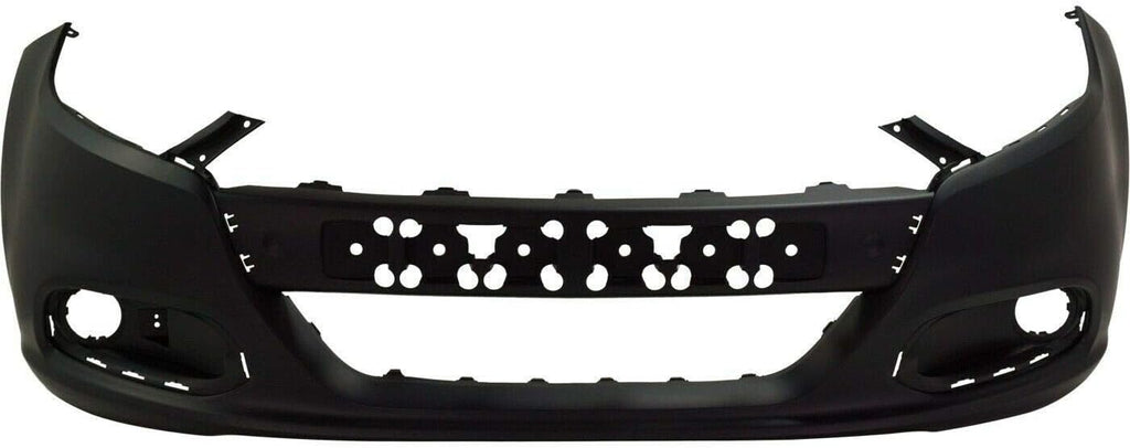 Primed Plastic Front Bumper Cover Fascia with Fog Light Holes for 2013-2016 Dodge Dart Sedan P2462