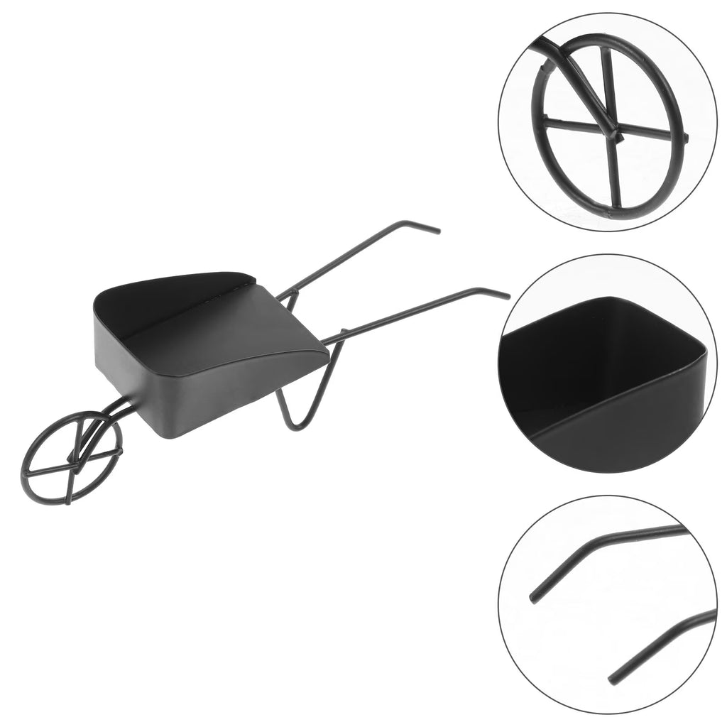 Mini Vintage Metal Wheelbarrow Prop T964