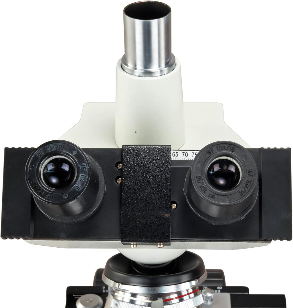40X-2500X LED Digital Trinocular Compound Microscope with 5MP Camera and Mechanical Stage B223