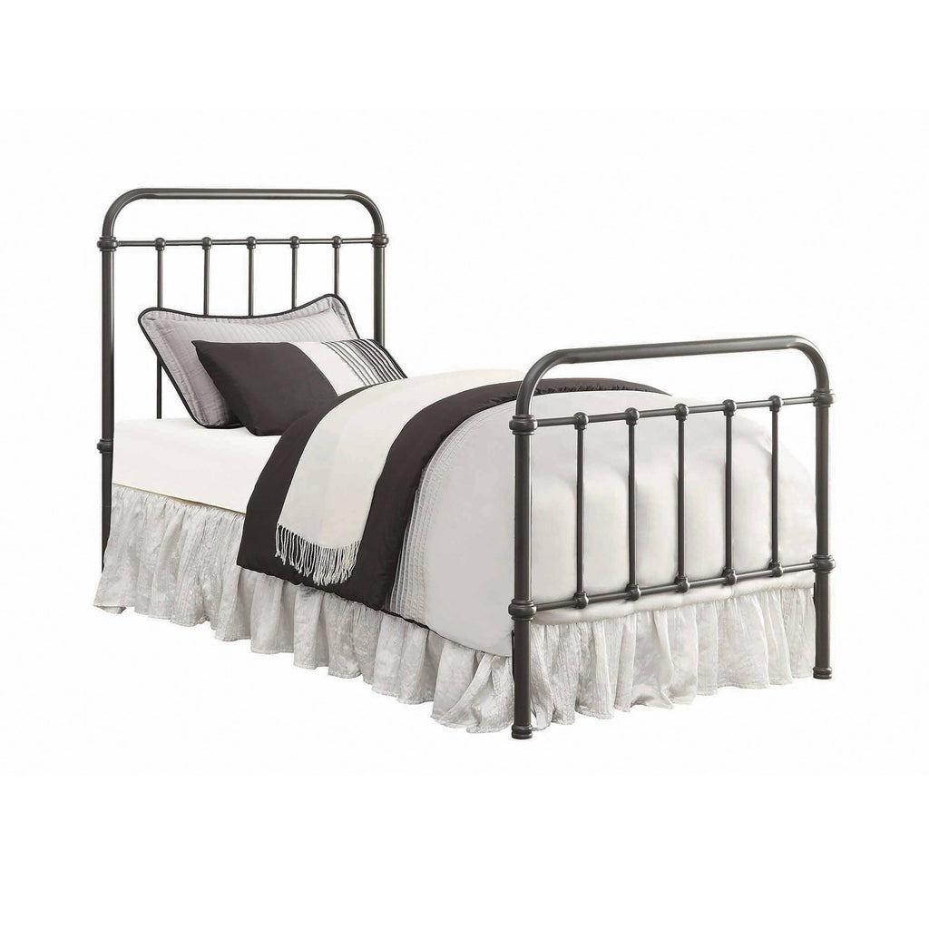 Twin Metal Spindle Panel Bed B6605