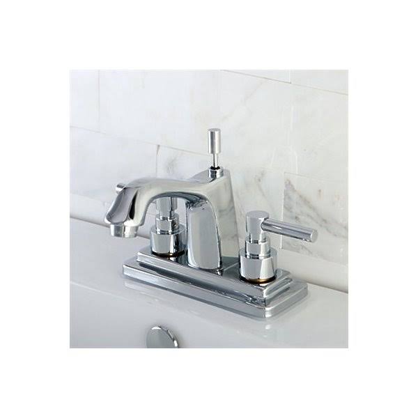 Satin Nickel Centerset Lavatory Faucet with Pop-Up K5469
