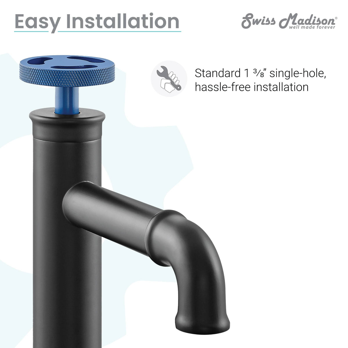 Red Single Hole Bathroom Faucet L89328