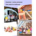 Wooden Dolls Playset Set of 7 People with Dog K84344