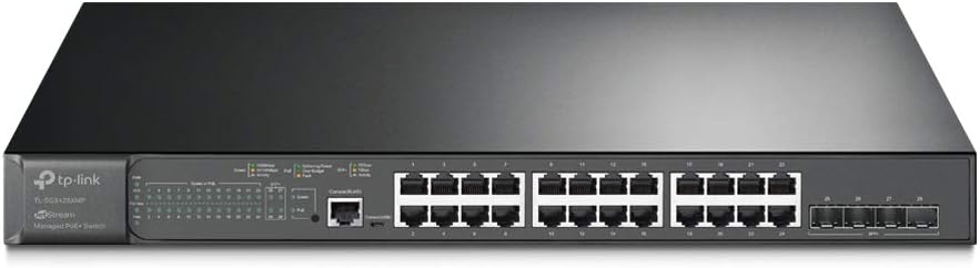 24 Port Gigabit Smart Managed PoE Switch with 4 SFP Slots Q36992