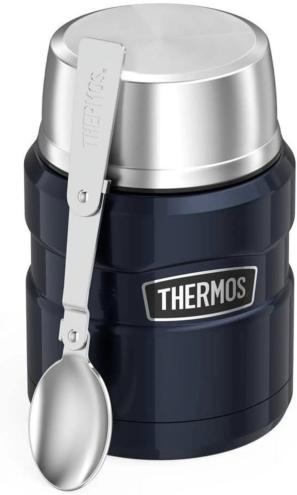 16 Ounce Midnight Blue Vacuum-Insulated Food Jar with Spoon R8955