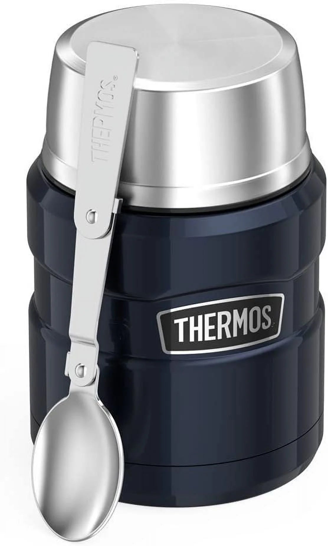 16 Ounce Midnight Blue Vacuum-Insulated Food Jar with Spoon R8955