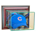 Cherry Finish Wall Mounted Cap and Hat Display Case T490