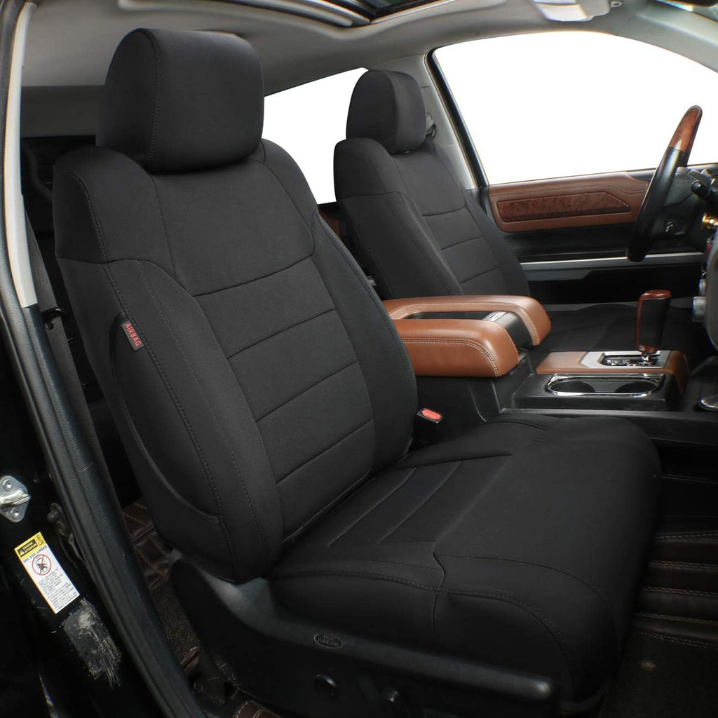 Custom Fit Car Seat Covers Leather Black B4012