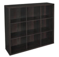 9-Cube Storage Organizer, Black Walnut W9348