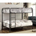 Full Over Full Metal Bunk Bed Black Q3429