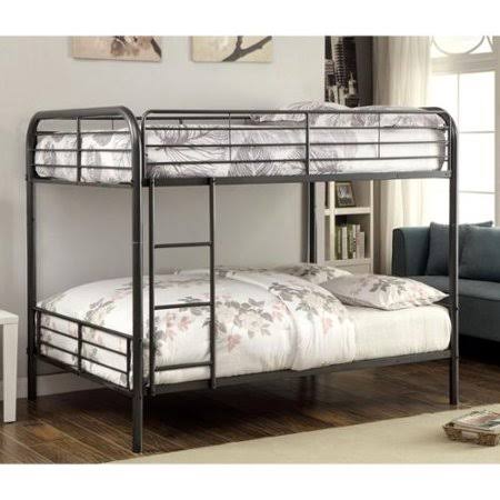 Full Over Full Metal Bunk Bed Black Q3429