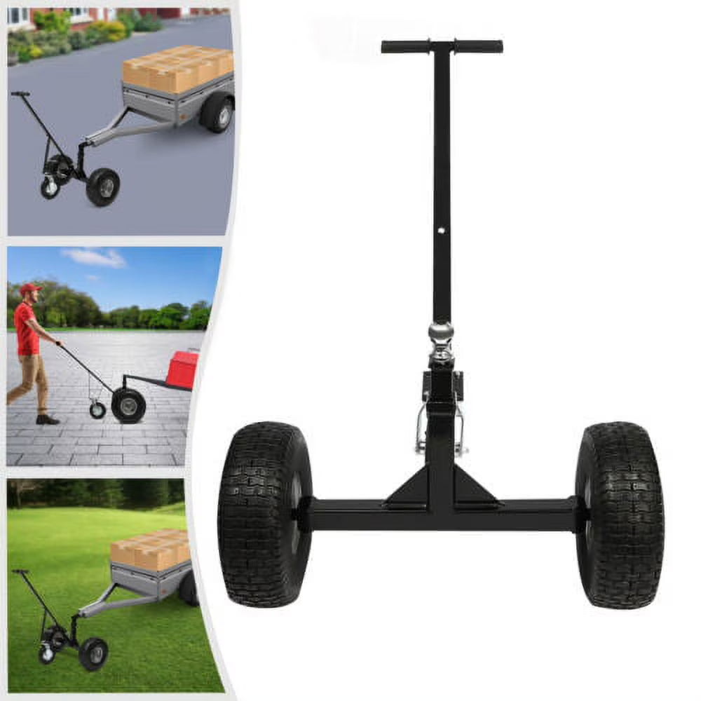 Adjustable Trailer Dolly Mover 800lbs Manual with 3 Casters I142
