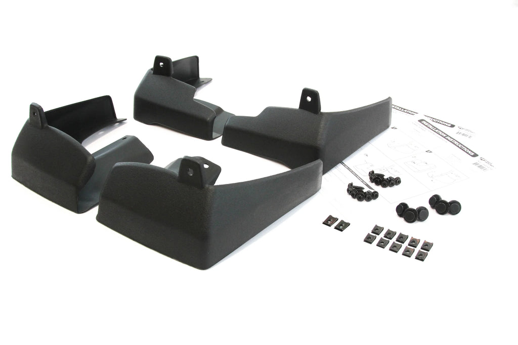 Mud Flaps Splash Guards Front and Rear Molded 4pc Full Set W738598