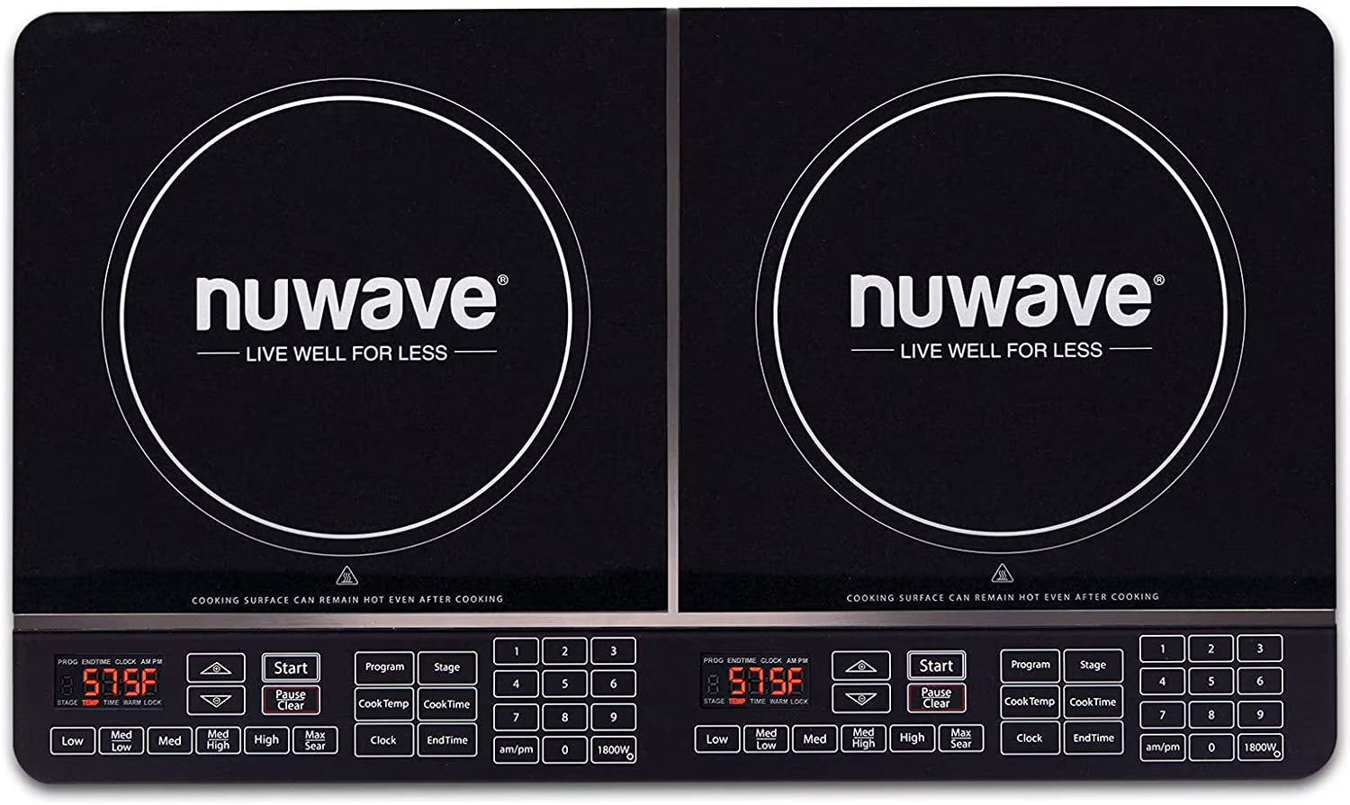 Double Induction Cooktop with 2 Heating Coils F111268