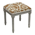 Vanity Stool with Rustic Grey Finish Wood T935105