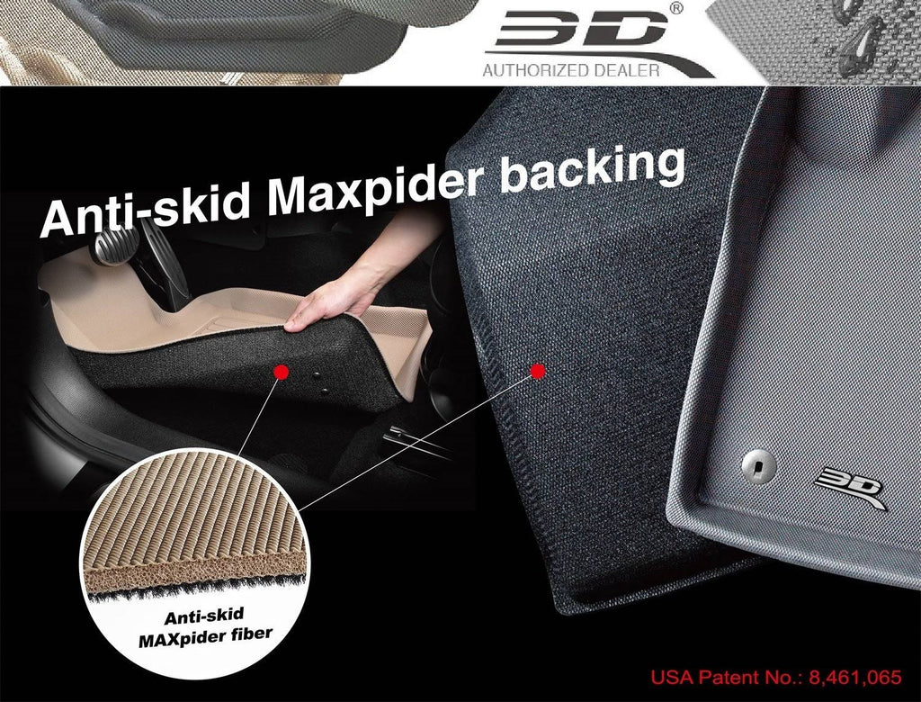 Black Front Row Floor Mat Q302