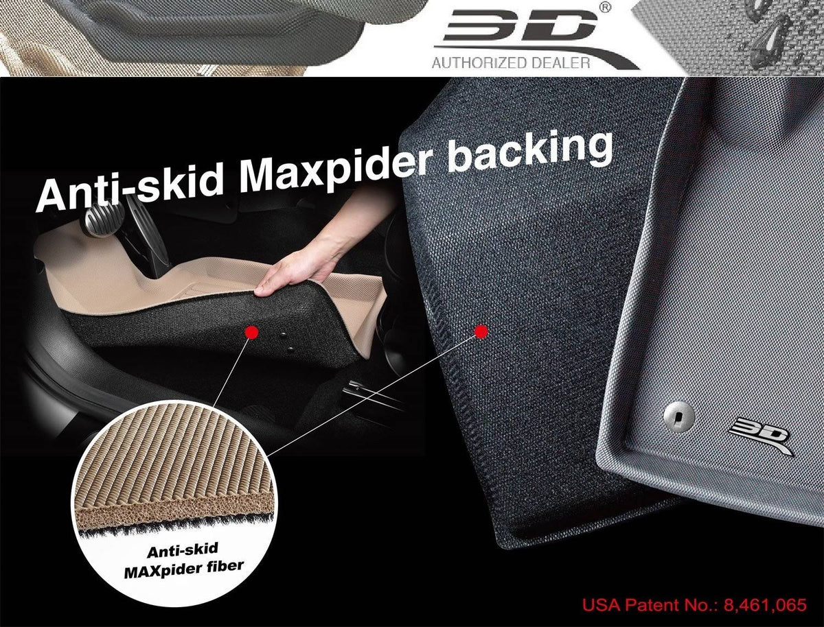 Black Front Row Floor Mat Q302