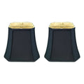 Black Square Cut Corner Bell Lamp Shade, Set of 2 J166