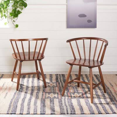 Walnut Slat Back Side Chair Q916