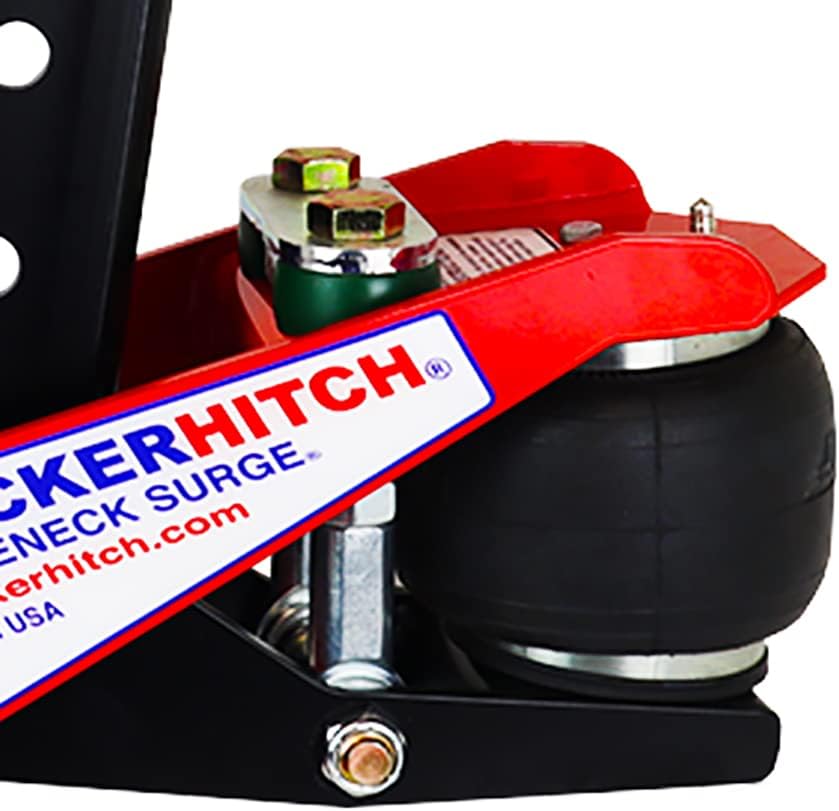 Gooseneck Air Hitch & Coupler, Round 4" Angled Pin 30K Coupler 9" Offset X402