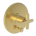 PVD Satin Gold Tub and Shower Diverter Plate with Handle L104