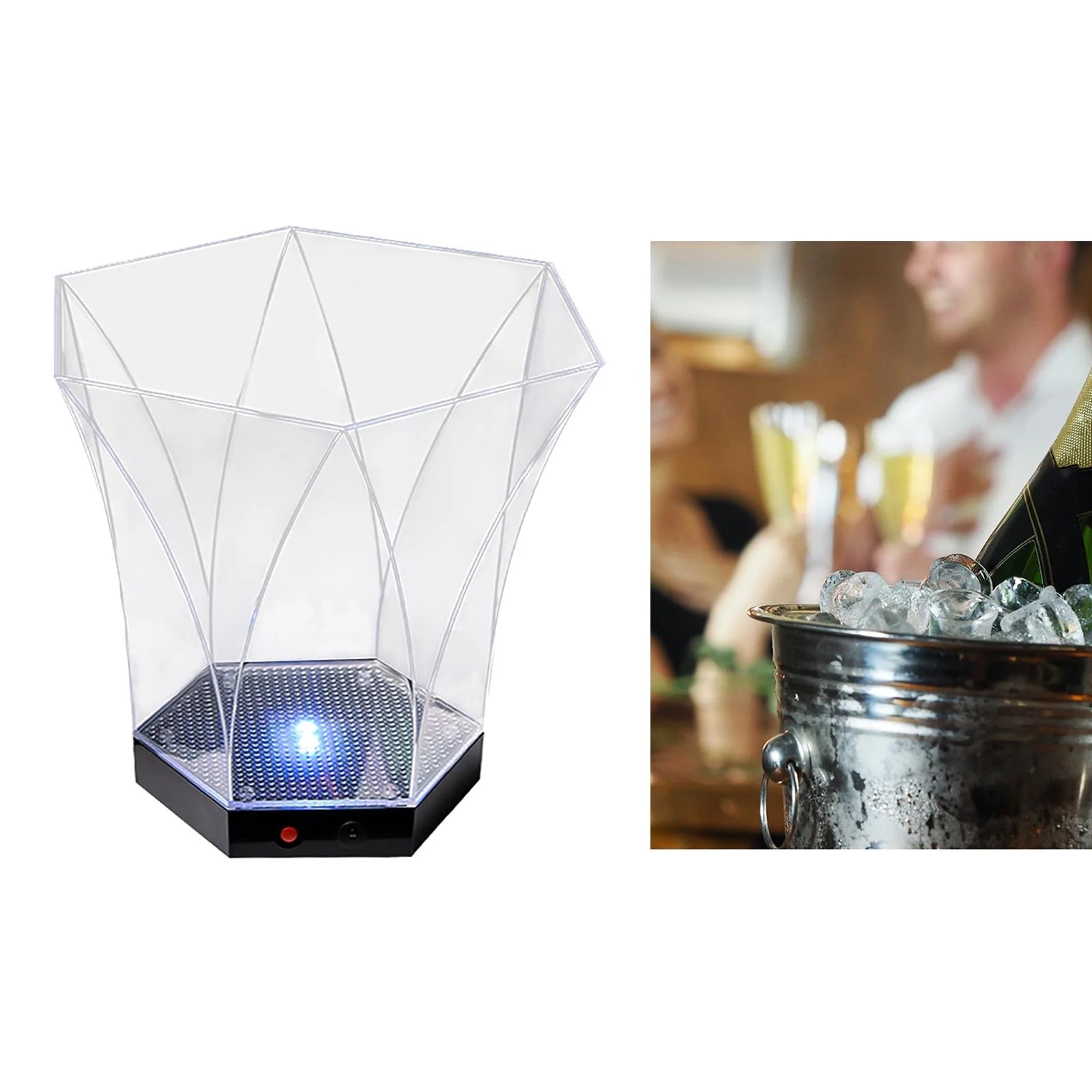 LED Ice Bucket with Colorful Light X3421