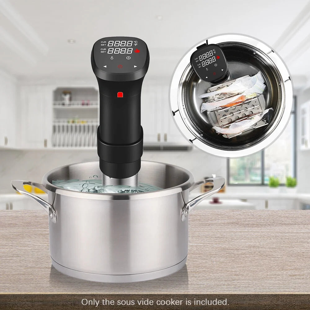 1100W Sous Vide Cooker Waterproof with Temperature Time Control Display F859755