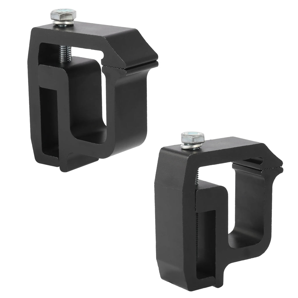 Black Aluminium Alloy Truck Cap Mounting Clamps, 4 Pcs Q256