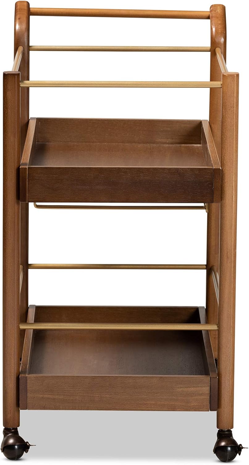 Walnut Brown Trolleys and Carts F66596