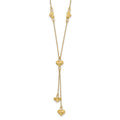 14 Karat Yellow Gold Diamond-cut Y-Necklace with 2-inch Extension W748