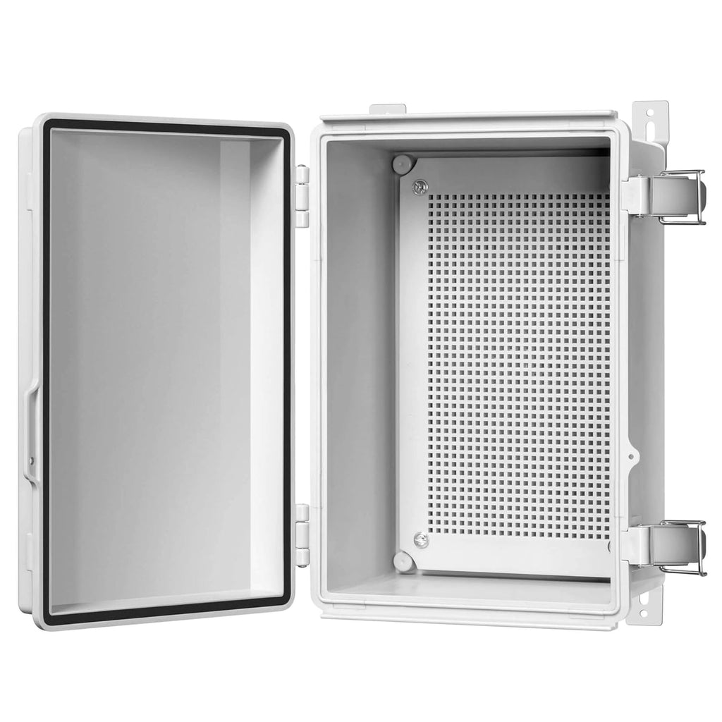 Junction Box, Hinged Cover, IP67 Waterproof Plastic Enclosure, Pack of 2 O6772