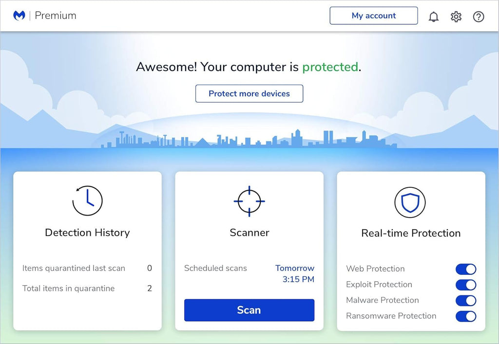 Antivirus Software 5 Device 1 Year Z9691