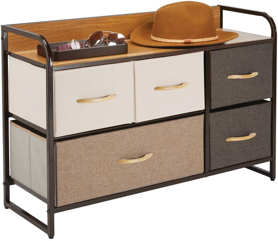 5 Drawer Fabric Storage Dresser Cabinet S864242