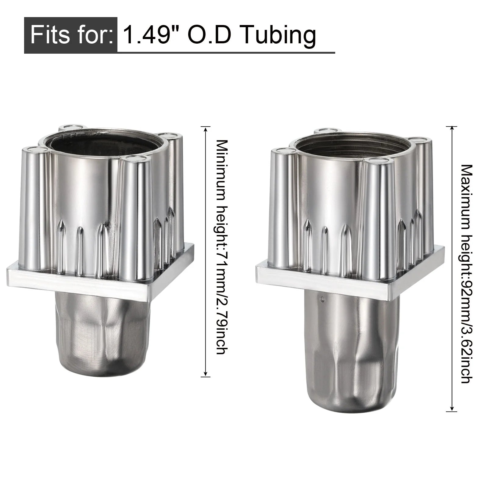 4.1" Stainless Steel Table Legs for 2" Square Tubing C560