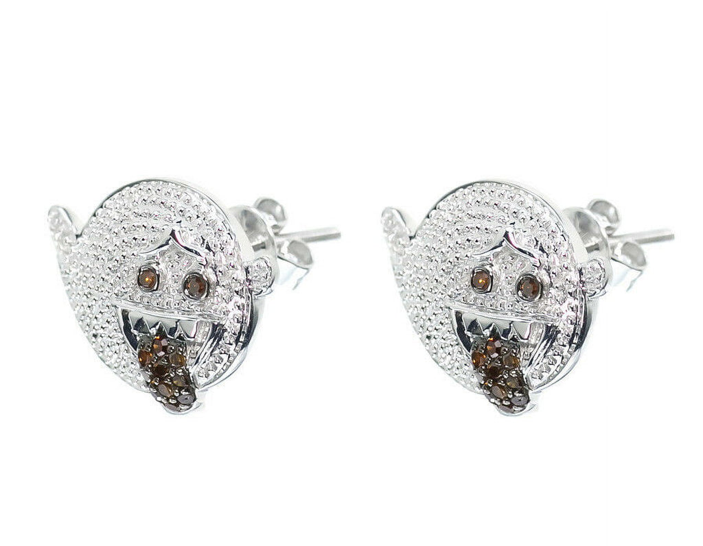 Round Red Diamond Studs Earrings 0.25ct E153101