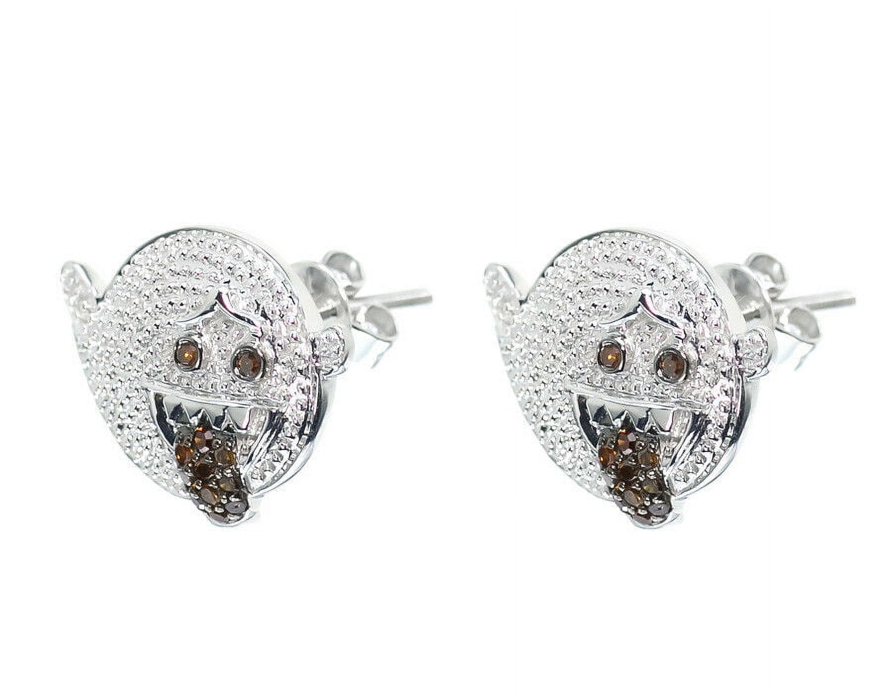 Round Red Diamond Studs Earrings 0.25ct E153101