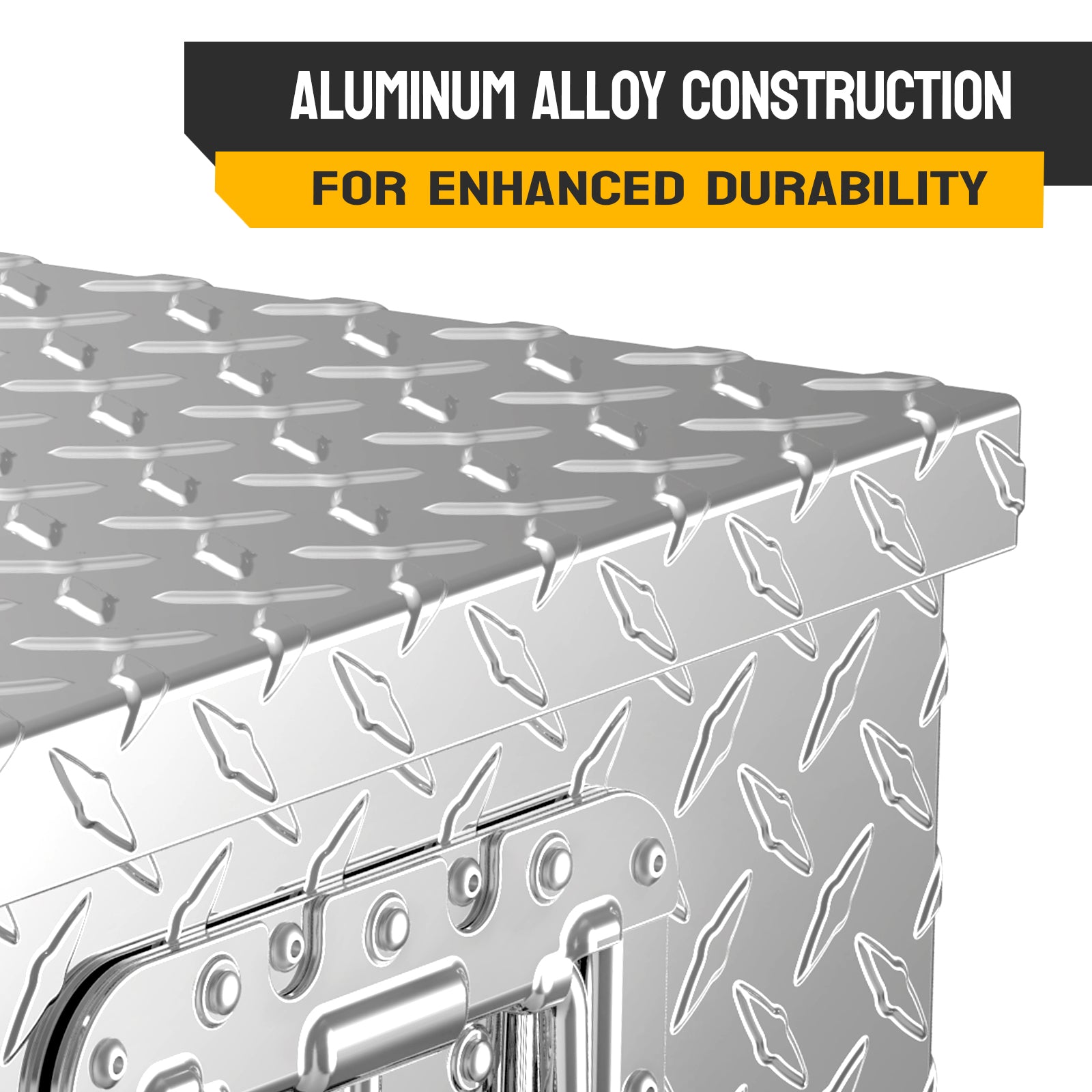 39 inch Aluminum Truck Tool Box with Lock & Keys S557066