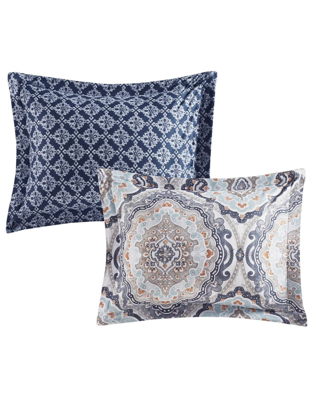 Navy King Reversible Complete Bedding Set W839592